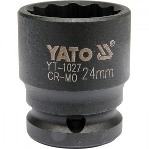 Nástavec 1/2" rázový dvanáctihranný 24 mm CrMo YATO YT-1027