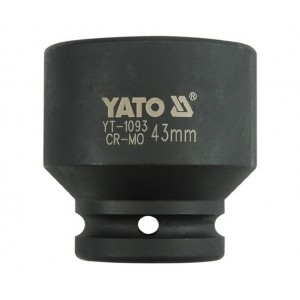 Šestihranný hluboký bit CrMo - 3/4 palce, 43 mm rázový YATO YT-1093