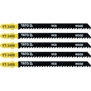 List pilový do přímočaré pily 115 mm na dřevo TPI8 5 ks YATO YT-3409