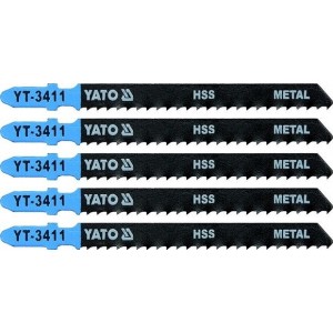 List pilový do přímočaré pily 100 mm na kov TPI8 5 ks YATO YT-3411