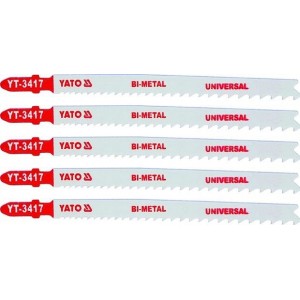 List pilový do přímočaré pily 130 mm UNI TPI10-5 5 ks Bi-Metal YATO YT-3417