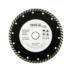 Kotouč diamantový 180 x 22,2 x 2,8 mm turbo YATO YT-6024