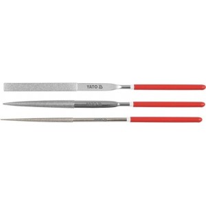 Sada pilníků jehlových diamantových 3 x 140 mm 3 ks YATO YT-6143