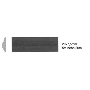 Samolepicí ochranná lišta černá 29x7,5mm 5m