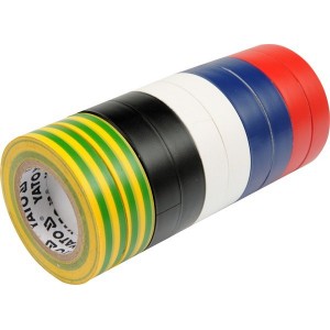 Páska izolační 19 x 0,13 mm x 20 m barevná 10 ks YATO YT-8173