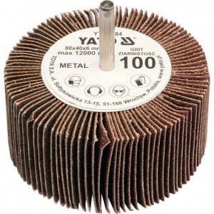 Kotouč lamenový radiální 80x40 P-80 shřídelí 6mm YATO YT-83383