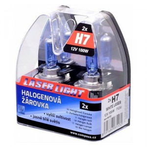Autožárovka H7 12V 100W WHITE LASER Compass 08553
