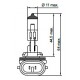 Autožárovka H27W/2 12V 27W PGJ13 TESLA B12721