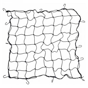 Pružná upevňovací síť do kufru 100x100cm Compass 02225