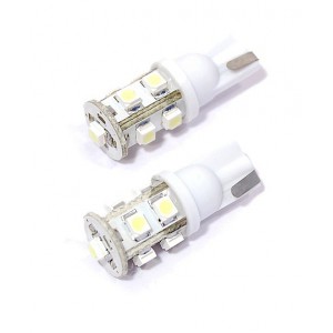 Žárovka 9 SUPER LED 12V T10 bílá 2ks Compass 33719