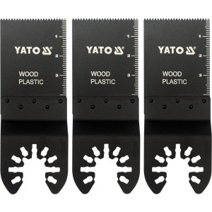 Pilový list na ponor. řezy HCS pro multifunkci, 34mm (dřevo, plast), sada 3ks YATO YT-34685