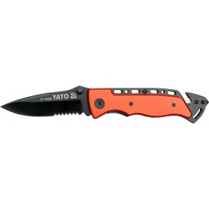 Nůž kapesní s pojistkou černý YATO YT-76052