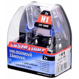 Autožárovka H1 12V 100W WHITE LASER - 2ks