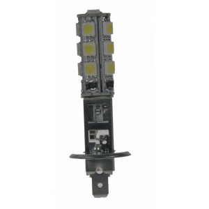 LED žárovka 12V s paticí H1, 13LED/3SMD