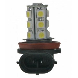 LED žárovka 12V s paticí H11, 18LED/3SMD