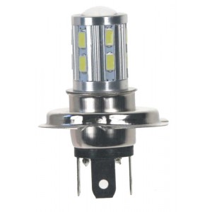 LED žárovka s paticí H4, 12SMD 5630 + 3W 10-30V