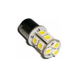 LED žárovka 24V s paticí BAU15S bílá, 13LED/3SMD