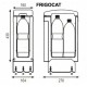 Termoelektrická autochladnička Indel B FRIGOCAT 24V 7 litrů