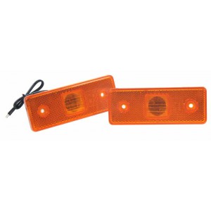 Boční obrysové světlo LED, oranžové 24V kf670