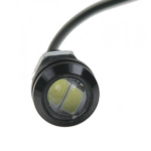 LED světlo pro denní svícení (eagle eye) 18mm, 12V 3W bílá