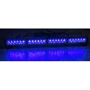 LED světelná alej, 24x 1W LED, modrá 645mm