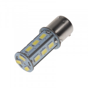 LED žárovka 12-24V s paticí BAU15s, bílá, 18LED/5730SMD