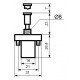Vypínač tahový 30V 6A