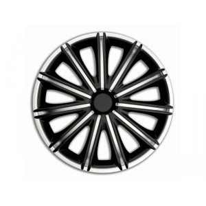 Poklice na kola NERO SILVER/BLACK 14"