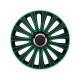 Poklice na kola LE MANS PRO GREEN+BLACK 14"
