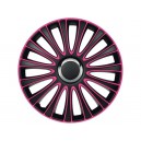 Poklice na kola LE MANS PRO PINK+BLACK 14"