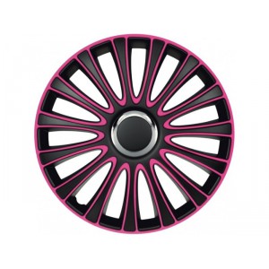 Poklice na kola LE MANS PRO PINK+BLACK 14"