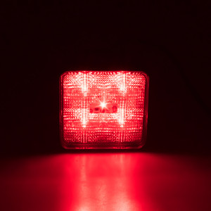 Výstražné LED světlo vnější, červené, 12/24V kf717red