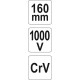 Kleště kombinované 160mm VDE (1000V) YATO YT-21151