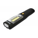 Pracovní lampa COB LED 3W + 3xLED čelní Vorel TO-82719