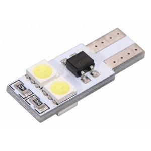 Autožárovka 4 LED SMD 12V T10 s rezistorem CAN-BUS ready bílá Compass 33793