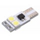 Autožárovka 4 LED SMD 12V T10 s rezistorem CAN-BUS ready bílá Compass 33793