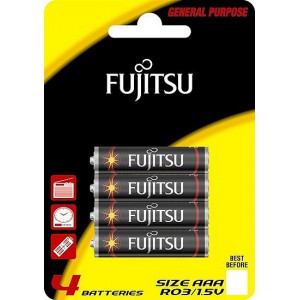 Baterie zinková AAA Fujitsu blistr 4ks