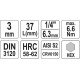 Nástavec 1/4" bit Imbus H3 YATO YT-04370