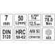 Nástavec  1/2" bit Imbus H7 YATO YT-04383