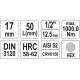 Nástavec  1/2" bit Imbus H17 YATO YT-04388