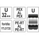 Náhradní čelisti k lisovacím kleštím YT-21735 typ U 32mm