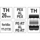 Náhradní čelisti k lisovacím kleštím YT-21735 typ TH 26mm