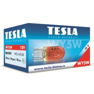 Autožárovka 12V WY5W W2.1x9.5d TESLA B65301