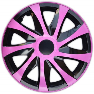 Poklice na kola DRACO CS BLACK/PINK 16"