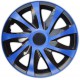 Poklice na kola DRACO CS BLACK/BLUE 14"
