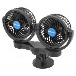 Ventilátor na přísavku 12V 2x108mm MITCHELL DUO