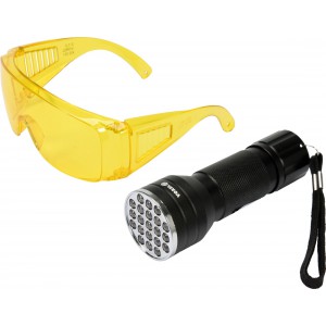 Sada detekční UV svítilny s ochrannými brýlemi Vorel 82756