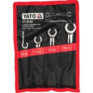 Sada klíčů prstencových 4ks 8-17 mm polootevřené YATO YT-0143