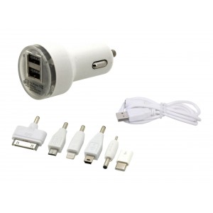 Nabíječka telefonu 2,1A (iPhone4-8, micro USB, mini USB, USB-C)