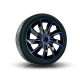 Poklice na kole 17" QUAD BICOLOR BLACK/BLUE